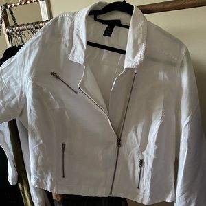 White Linen Coat